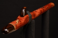 Salmon Gum Burl Native American Flute, Minor, Mid A-4, #F18K